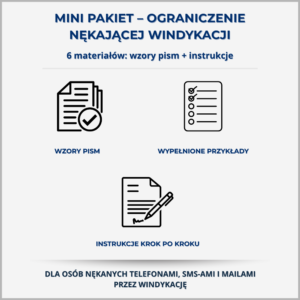 Mini pakiet – ograniczenie nękającej windykacji. Wzory pism i instrukcje